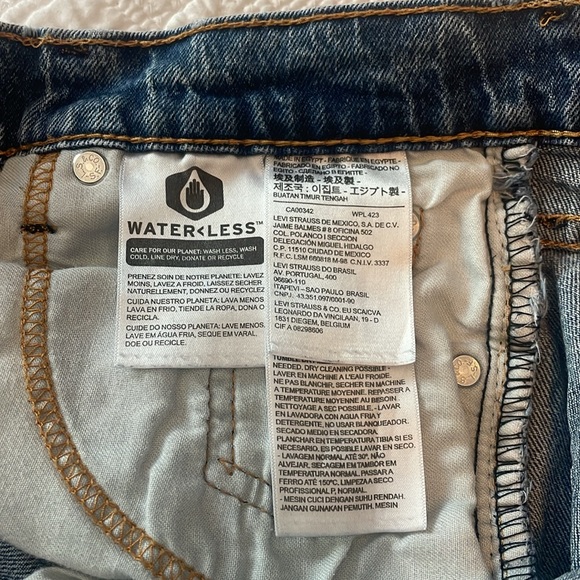 Levi Strauss W29 L32 medium wash 511 blue jean zipp and button fly 5 pocket UEC - Picture 10 of 12